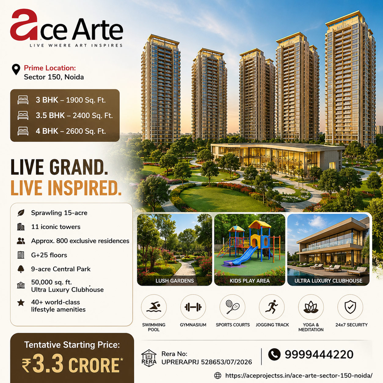 Ace arte sector 150 new launch project