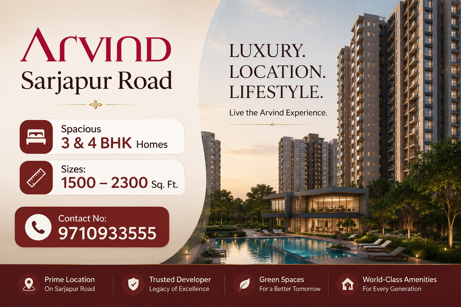 Arvind new launch sarjapur road