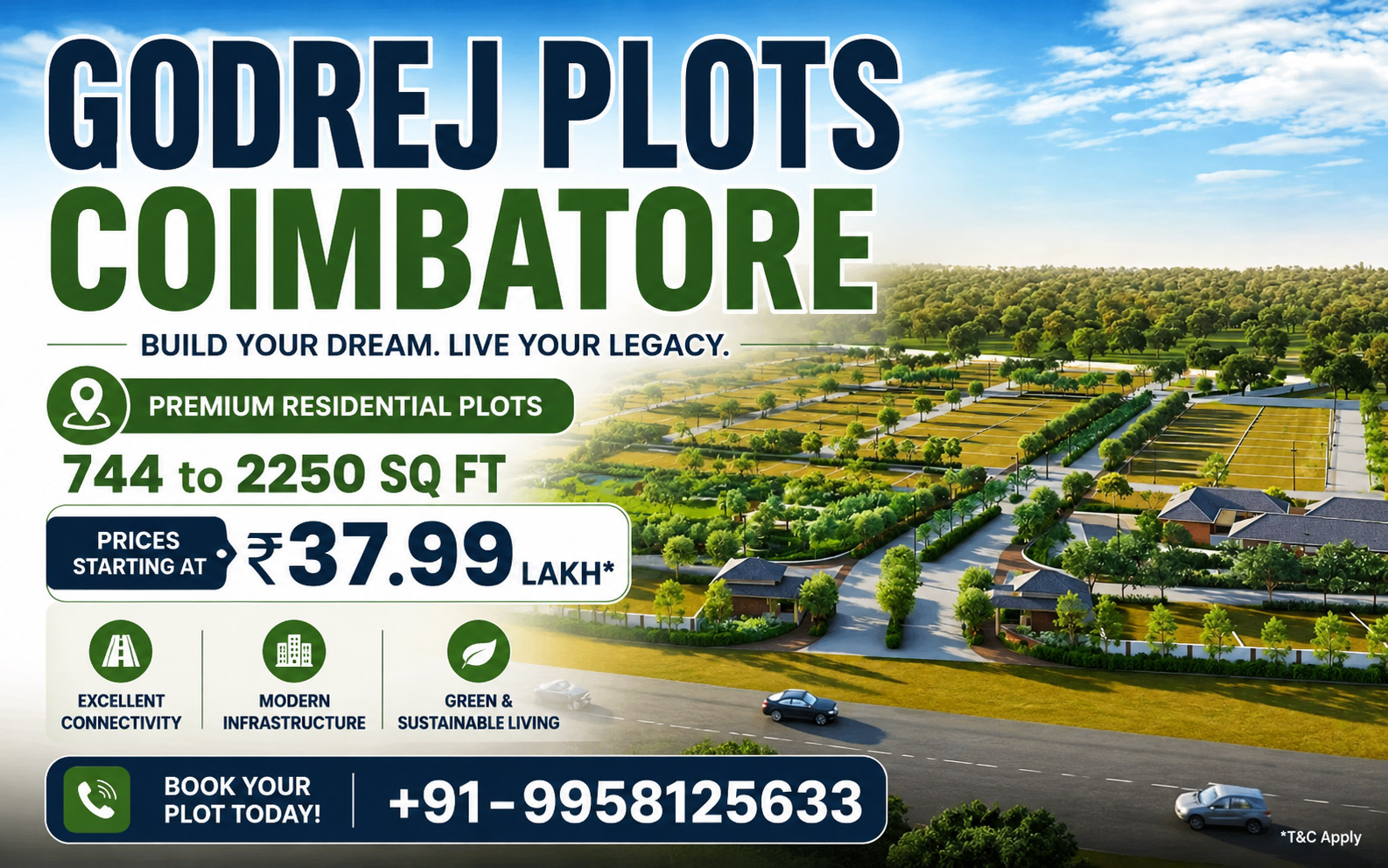 Godrej plots coimbatore photos price lists